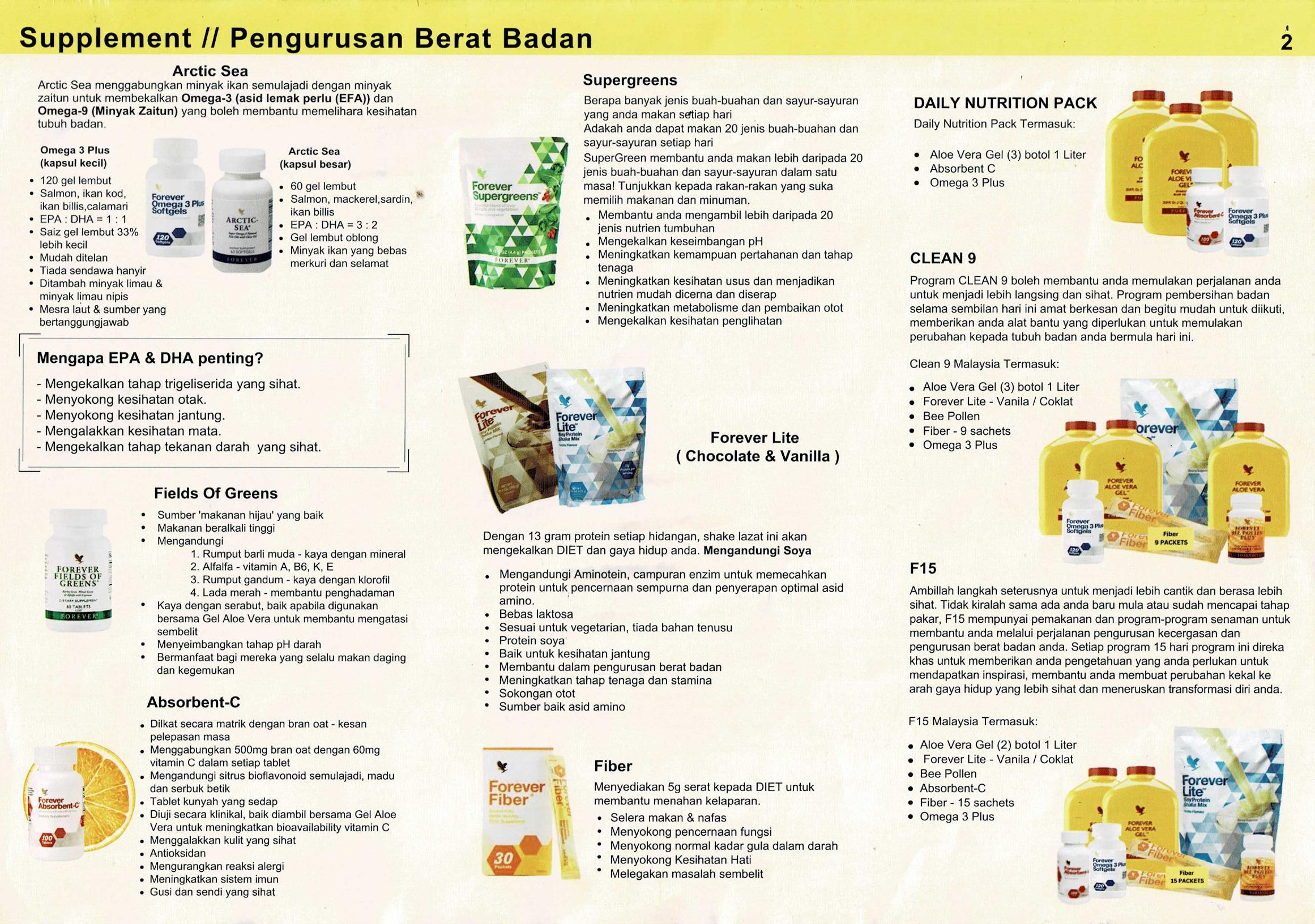 Muka surat 2 katalog produk PDF asal