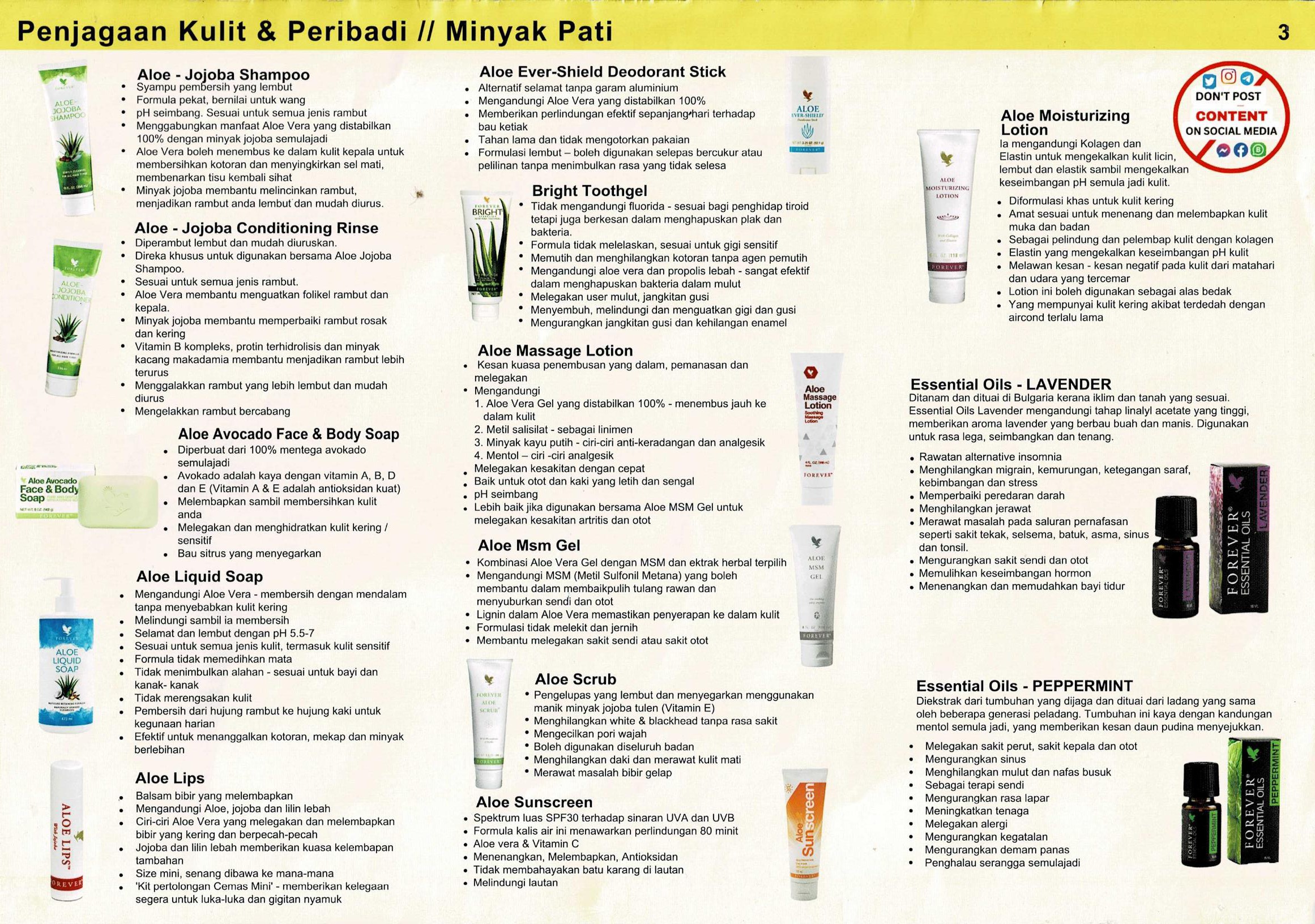 Muka surat 3 katalog produk PDF asal